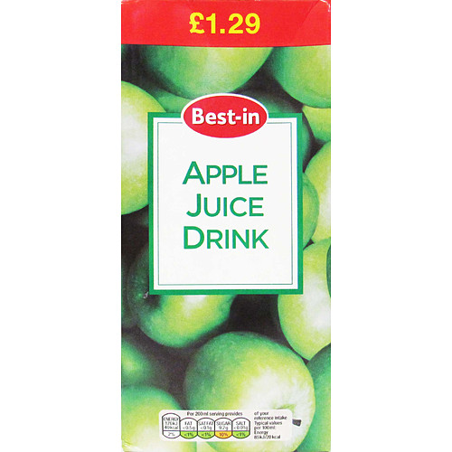 B/In Apple Juice   1Ltr × 12 × 1