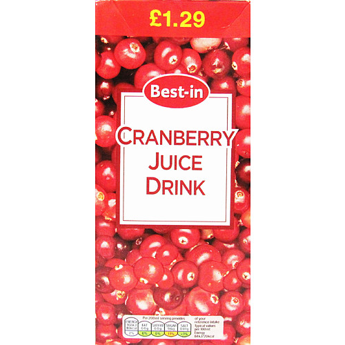 B/In Cranberry Juice   1Ltr × 12 × 1
