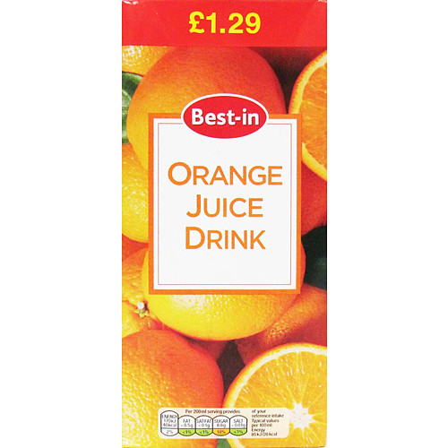 B/In Orange Juice   1Ltr × 12 × 1