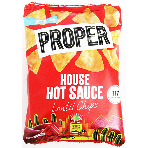 Proper Chips Hot Sauce Lentil   50g × 15 × 1