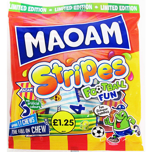 Maoam Stripes Football Fun   140g × 14 × 1