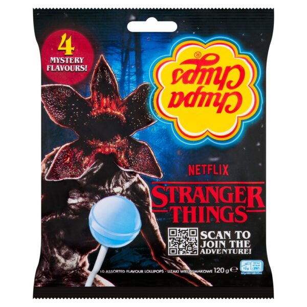Chupa Chups Stranger Things Assorted Flavour Lollipops 10 x 120g 120g × ...