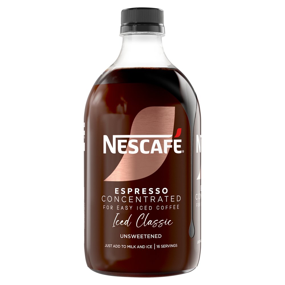 Nescafe Iced Coffee Espresso Concentrated Unsweetened 500ml 500ml × 6 × 1