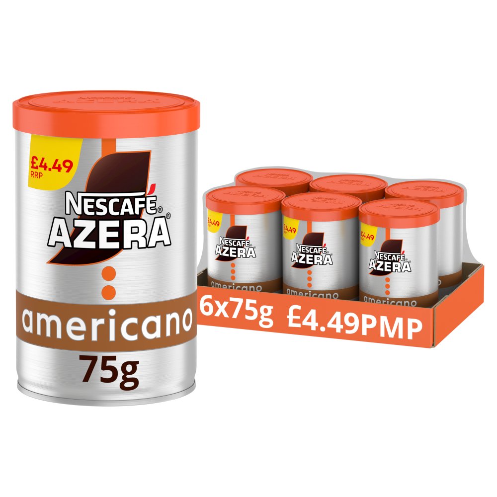 Nescafe Azera Americano Instant Coffee 75g 75g × 6 × 1