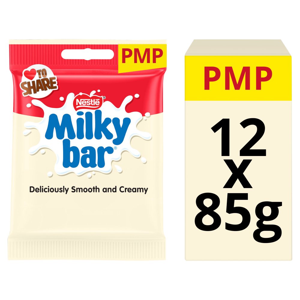 Milkybar Giant Buttons White Chocolate Bag 85g 85g × 12 × 1