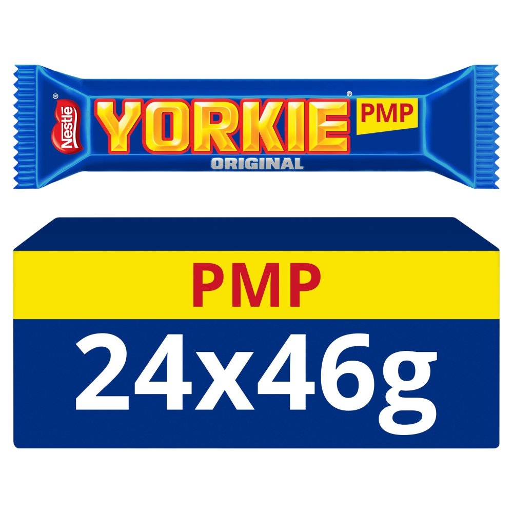 Yorkie Milk Chocolate Bar 46g  89p Std × 24 × 1