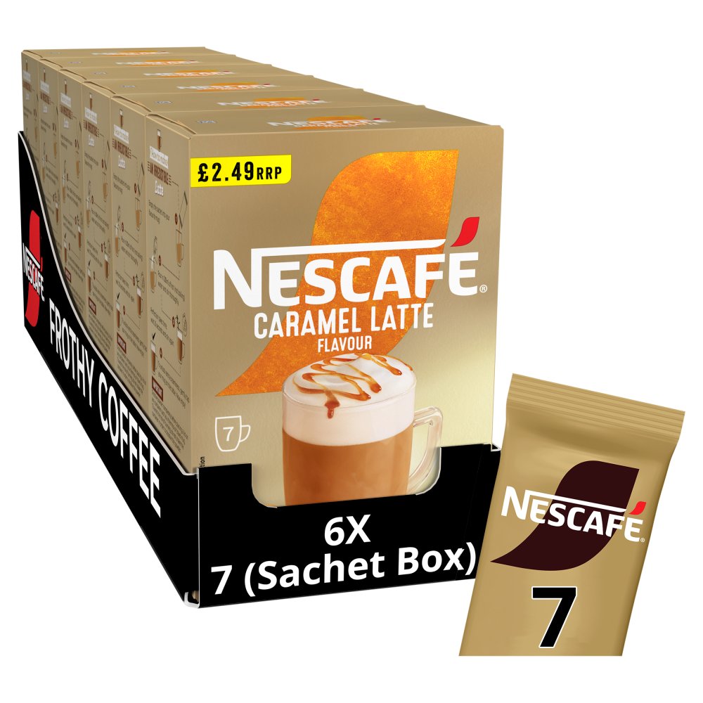 Nescafe Caramel Latte 7 x 17g (119g) 7s × 6 × 1