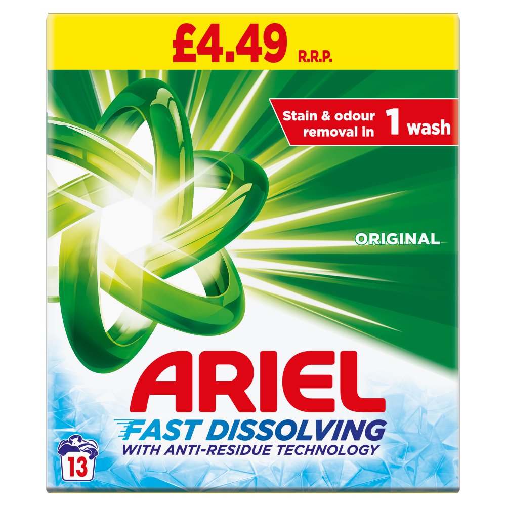 Ariel Washing Powder Original 715g, 13 Washes 715g × 6 × 1