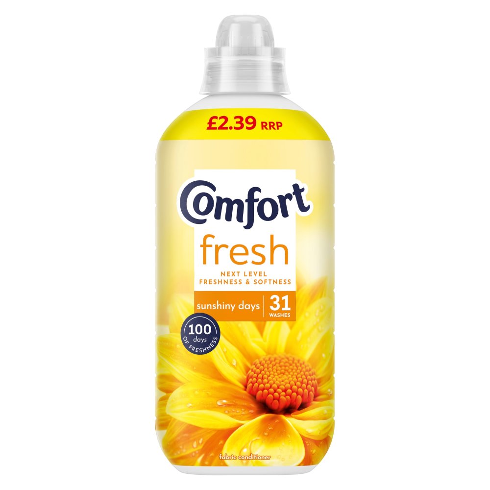 Comfort Fresh Fabric Conditioner Sunshiny Days 31 washes (930 ml) 930ml × 8 × 1