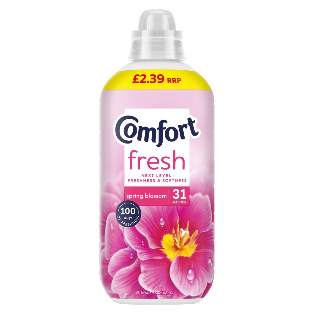Comfort Fresh Fabric Conditioner Spring Blossom 31 washes (930 ml) 930ml × 8 × 1