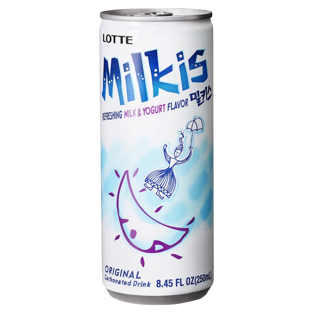 Milkis Refreshing Milk & Yogurt Flavor Original Korean Cream Soda 250ml 250ml × 12 × 1