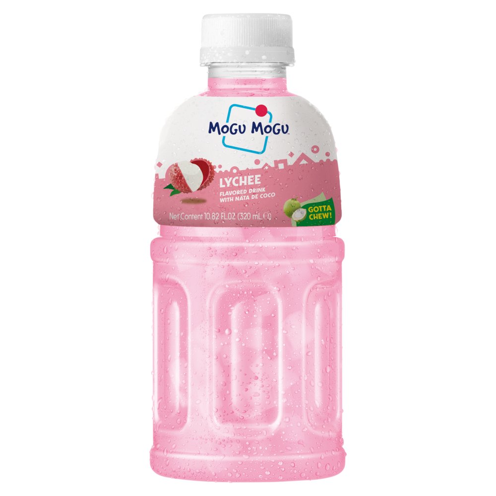 Mogu Mogu Lychee Flavored Drink with Nata de Coco 320ml 320ml × 6 × 4