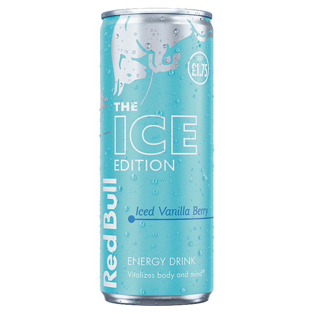 Red Bull Ice Edition Iced Vanilla Berry Energy Drink 250ml   250ml × 12 × 1