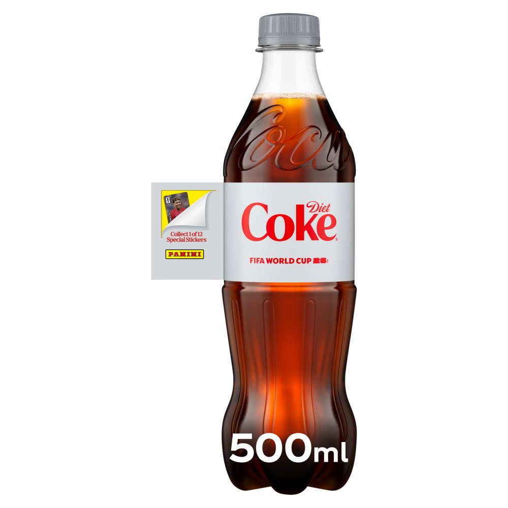 Diet Coke Cola 24 x 500ml Bottles 500ml × 24 × 1