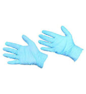 Vinyl Blue Medium Gloves 100s 100s × 1