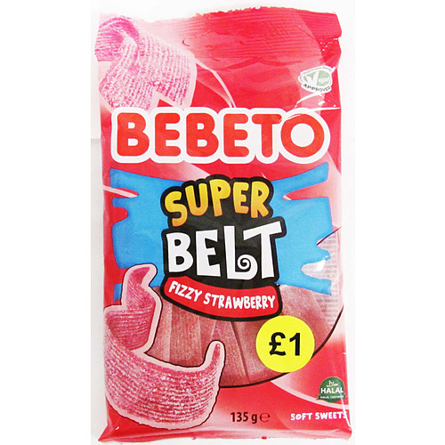 Bebeto Belt Strawberry 135g × 12 × 4